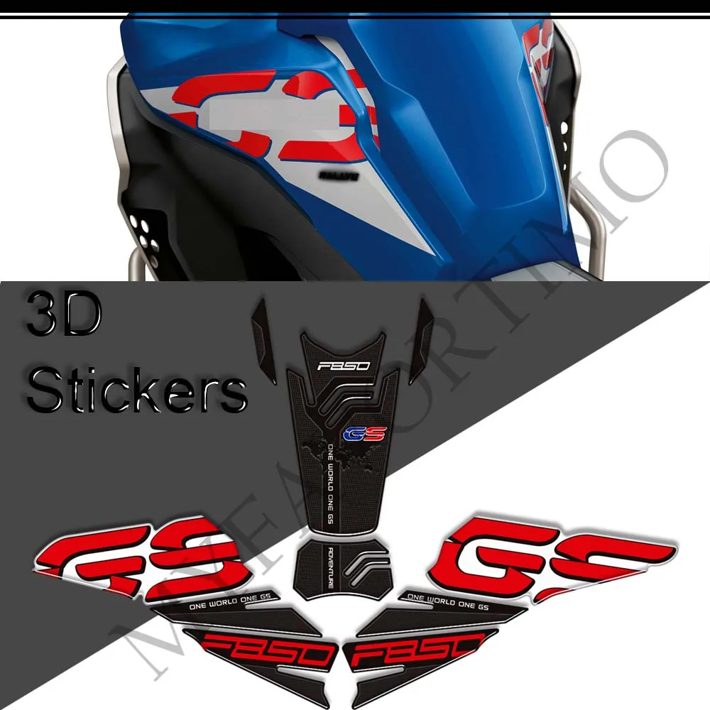 For BMW F850GS F850 F 850 GS GSA Adventure Stickers Protector Tank Pad Grips Gas Fuel Oil Kit Knee 2019 2020 2021 2022 2023