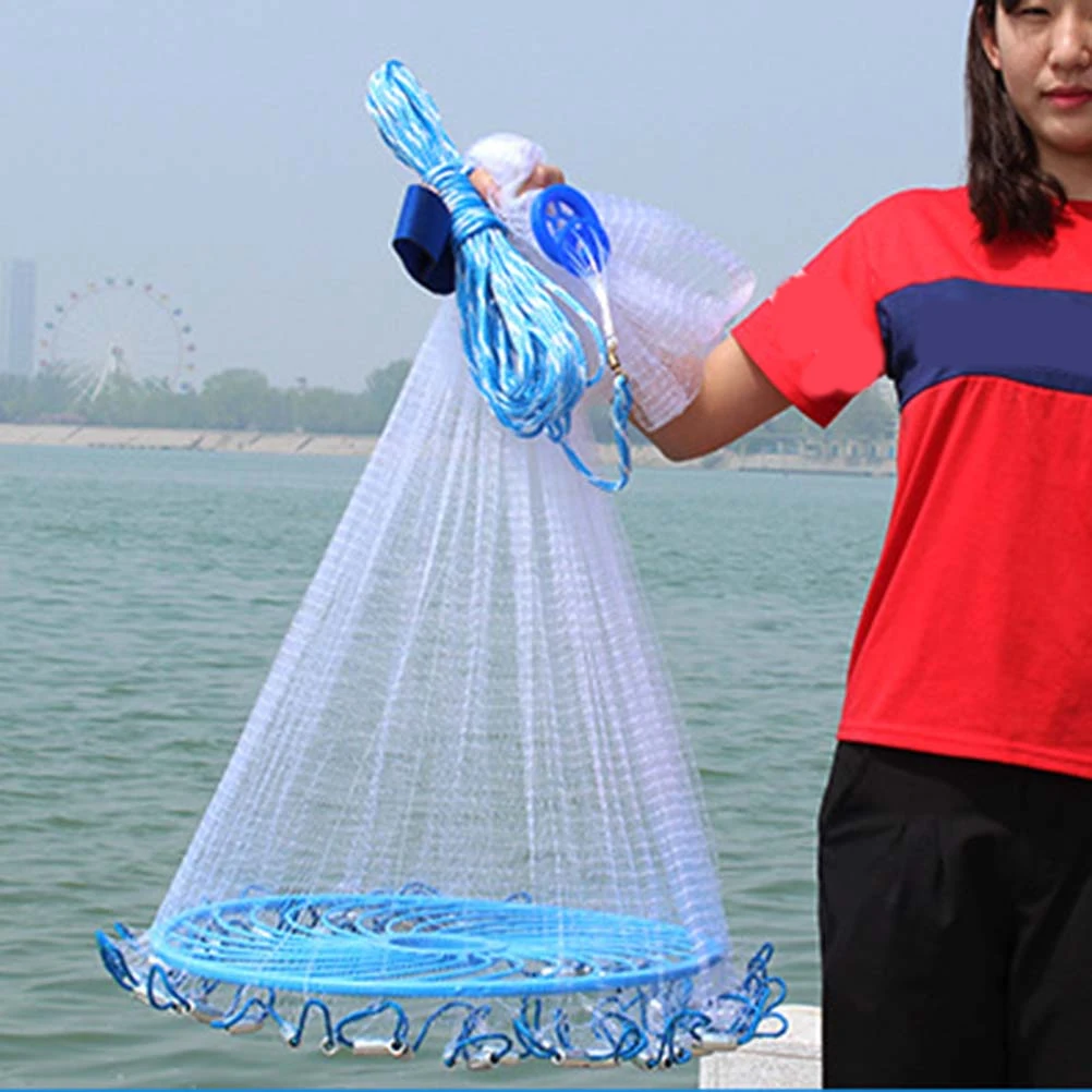 

Portable Telescopic Fishing Shrimp Trap Foldable Mesh Net Bait Cast Freshwater Saltwater Crab Lobster Smelt Minnows Crawfish