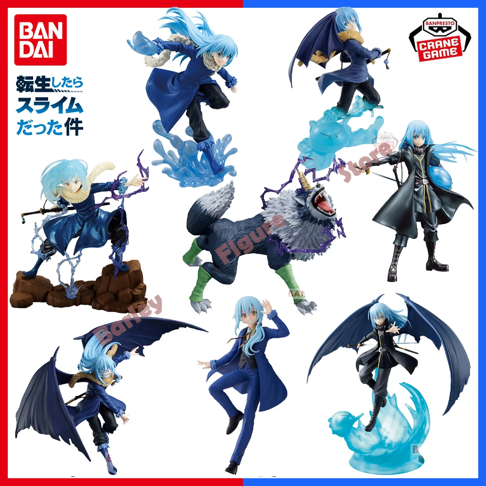 En Stock BANDAI BANPRESTO figura Original de Anime esa vez me reencarné como Slime Rimuru Tempest Ranga juguetes en miniatura de Pvc