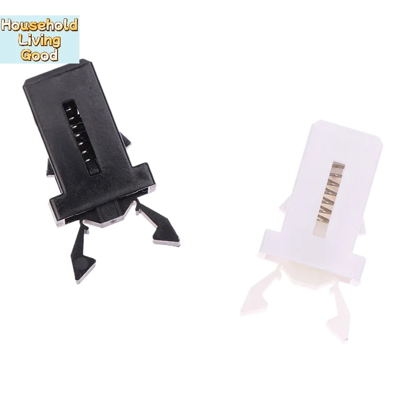 【10pcs Trash Can Plastic Lock Self-Locking Switch Replacement Catch Compatible Touch Lid Bin Latch Black White Repair Clip】