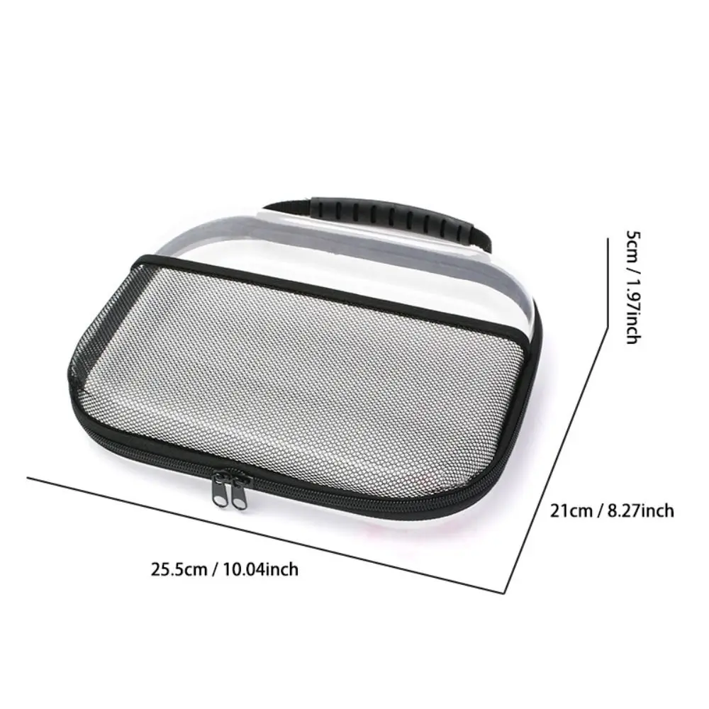 Large Capacity PVC Transparent Mesh Storage Bag Zipper Bag Waterproof Toiletries Organizer Pouch Portable Casual