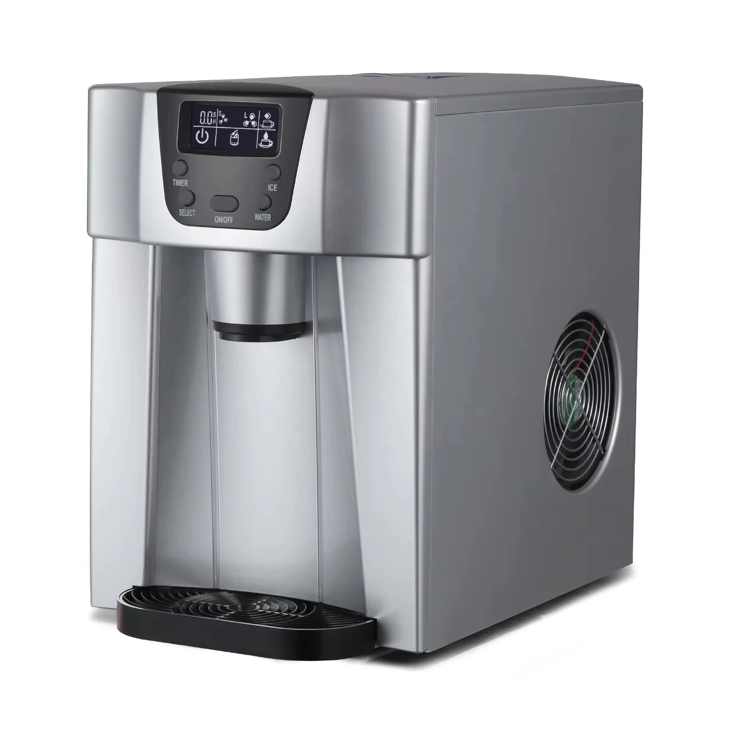 

2 In 1 Water Dispenser 20kg Bullet Ice Block Makers Small Home Commercial Ice Making Machine For Business Prices Automatic