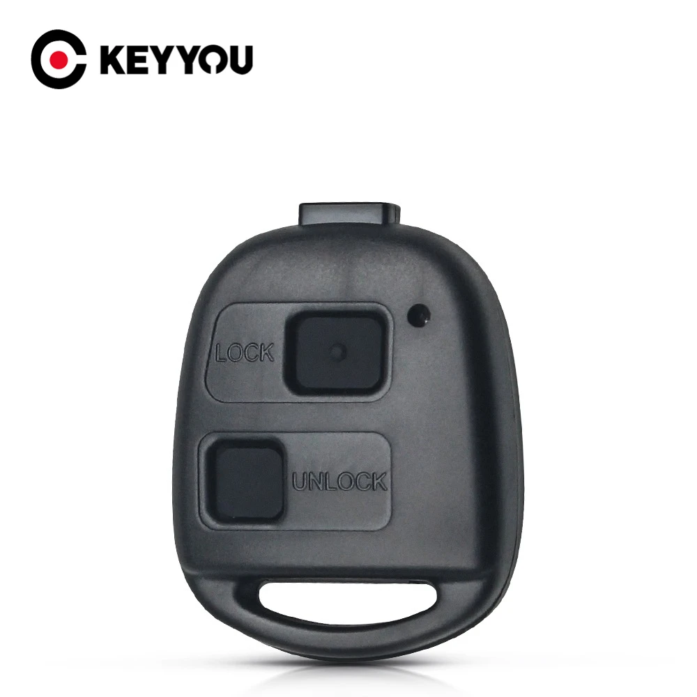 

KEYYOU 1PCS Car Key Case With 2 Buttons Pad Car Remote Key Shell Cover For Toyota For Yaris Estima Pixis For RAV4 For Corolla