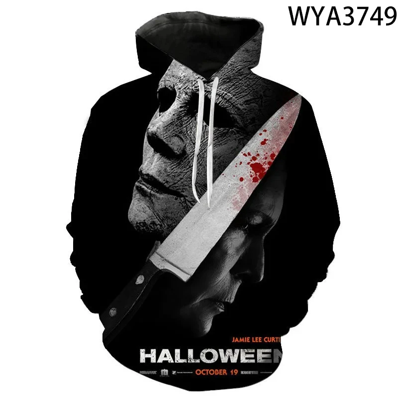 Men Hoodie Halloween Horror Michael Myers 3d Print Hoodies Men Women Fashion Hoodie Men Sweatshirt Women Sweats Man Tracksuits