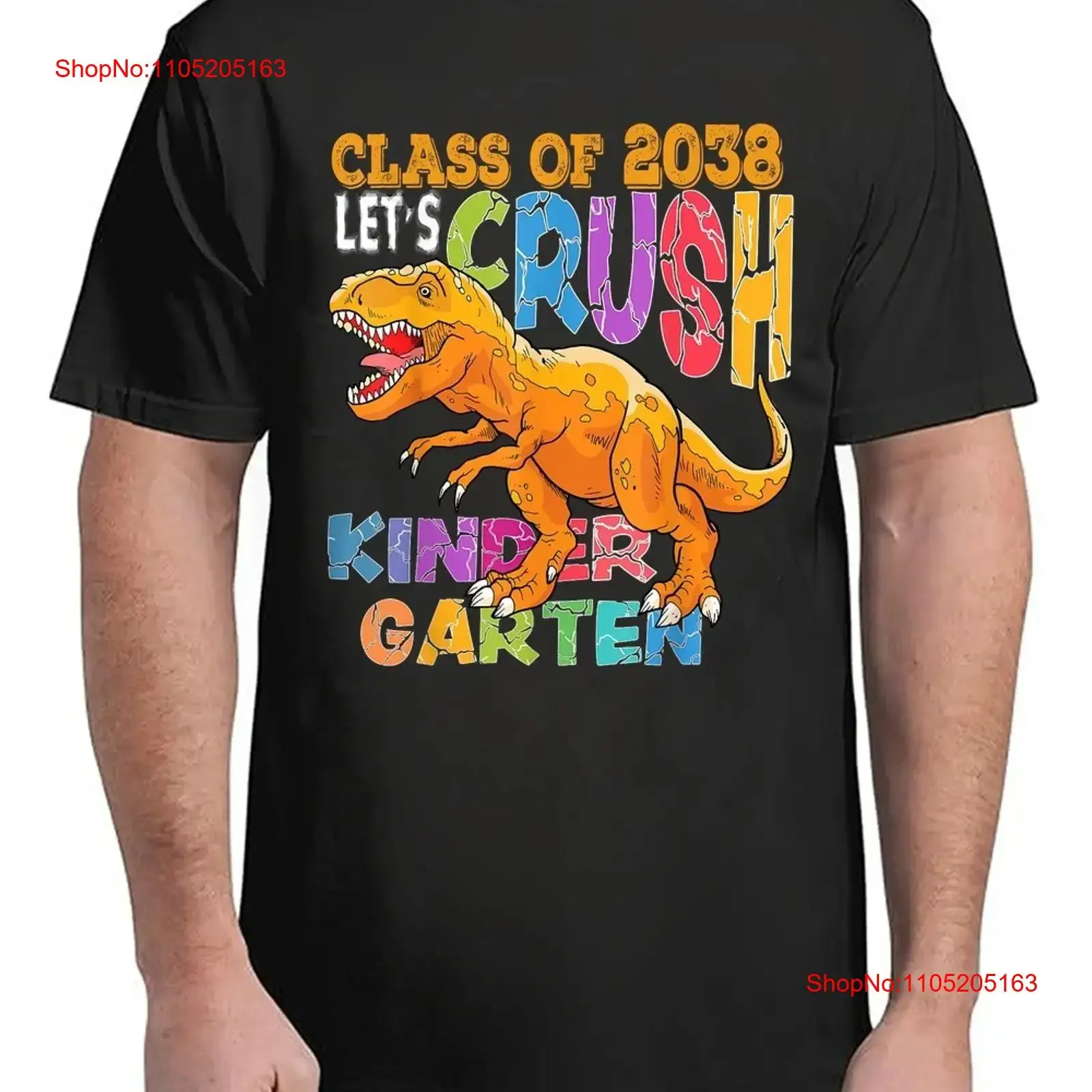 

Ready To Crush Kindergarten 2038 Dinosaur Back School For Adult S 4XL T Shirt vintage Washed Breathable fashion Stretched