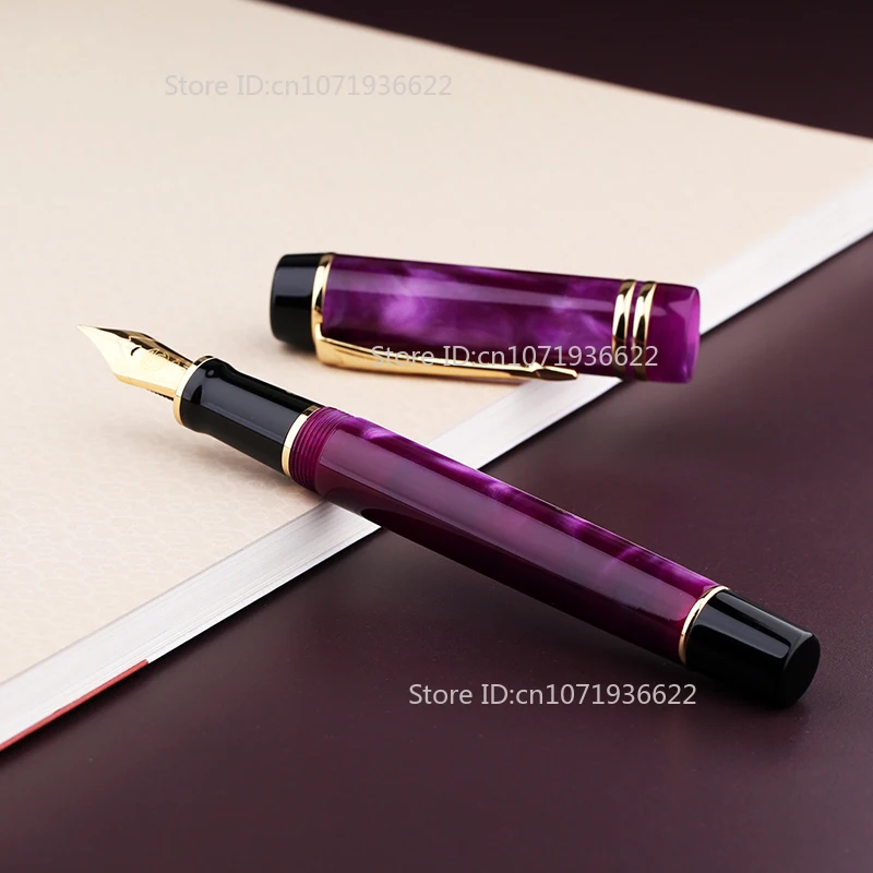 

Отличительная перьевая ручка Majohn M600S изумрудно-голубой смолы No 6, иридиевое перо, чернильная ручка для письма, подарочная ручка, школьные принадлежности, канцелярские принадлежности, подарок