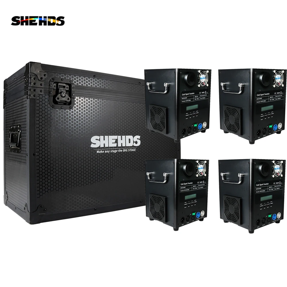 shehds spark machine com flight case para dj stage controle remoto efeito corrida de cavalos casamento alta qualidade 650w pcs pcs 01