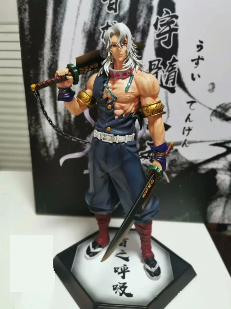 

30 см аниме фигурка Demon Slayer Uzui Tengen Sacrificial God ПВХ модель игрушки большой размер Gk настольные коллекционные украшения праздничные подарки