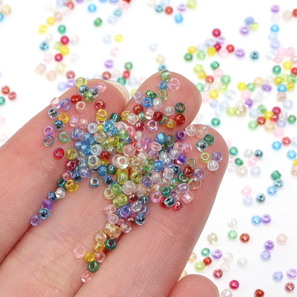 2 3 4mm Colorful Glass Seed Beads Small Czech Miyuki Bead Loose Spacer Bead for Jewelry Making DIY Bracelet Necklace Accessories