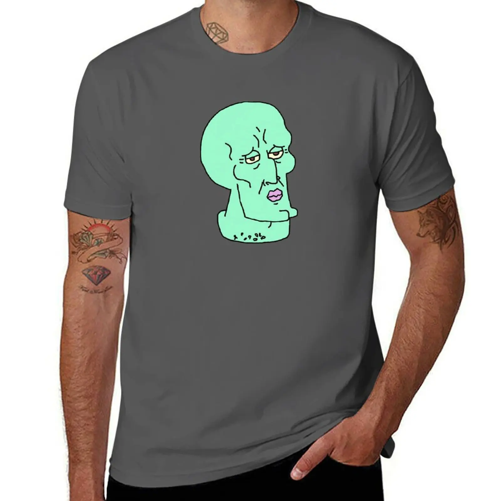 

Handsome Squidward T-Shirt football t shirt aesthetic clothes boys animal print men workout shirt