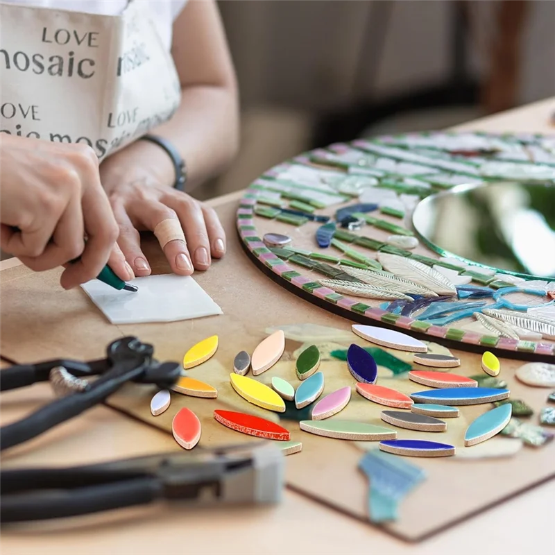 

A69epetal Mosaic Tiles For Crafts Mosaic Flower Tiles Bulk Flower Leaves For Home Decoration Art Crafts DIY