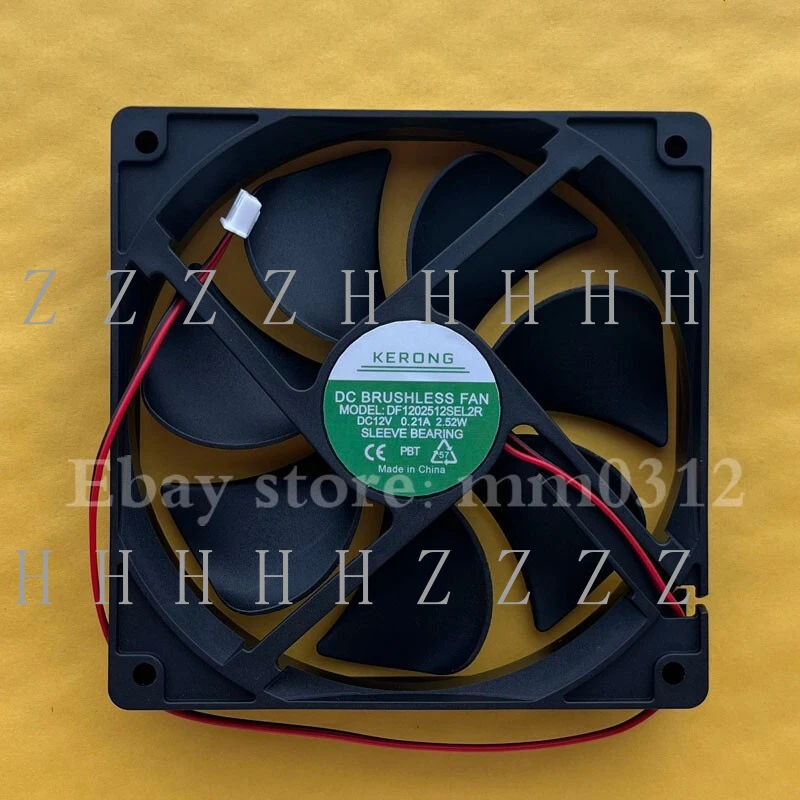 

Z KERONG DF1202512SEL2R 12025 DC12V 0.21A 2.52W 12CM 2-Pin Silent Cooling Fan