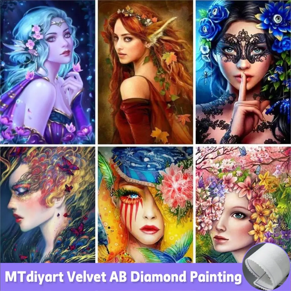 

5D DIY Алмазная картина Луна Эльф Воин Алмазная вышивка Картина Мать Природа Наборы крестиков Ручная работа Искусство рукоделия