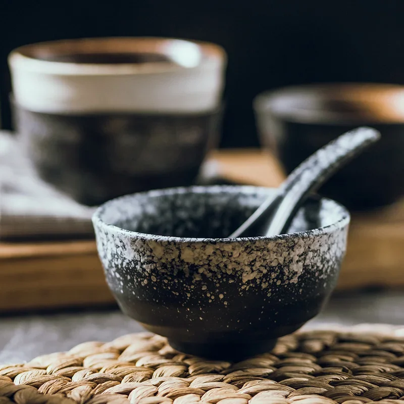 LingAo-Creative Japanese Ceramic Rice Bowl