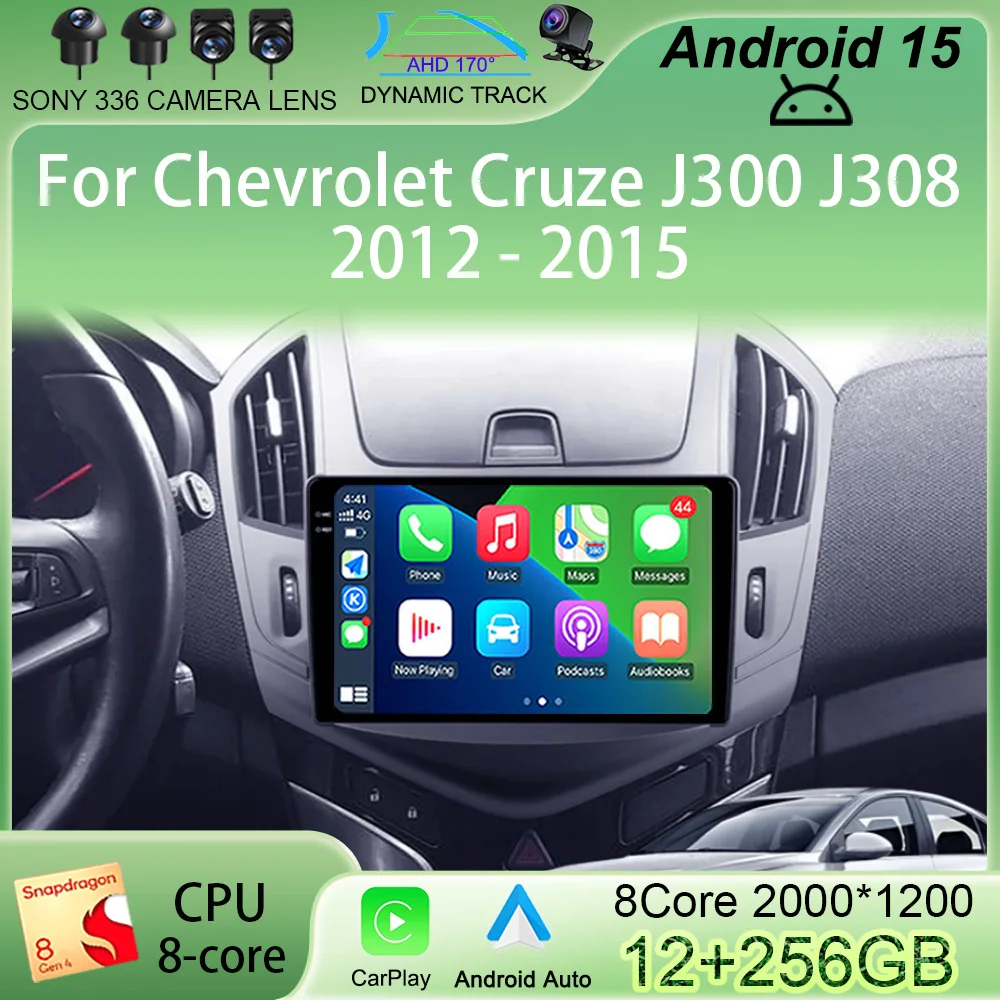 

Android 15 Auto For Chevrolet Cruze J300 J308 2012 - 2015 Car Radio Multimedia Video Player Navigation GPS NO 2DIN