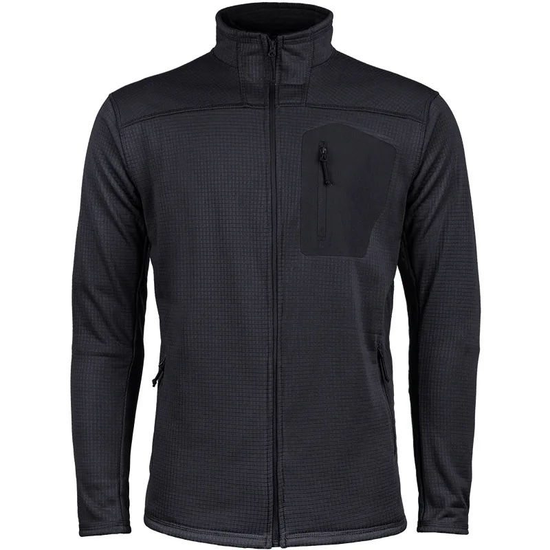 Lightweight Fleece Tactical Jacket Men US Military Work Coat Spring Autumn Outdoor Hiking Casual Sports Warm Jackets Full Zipper