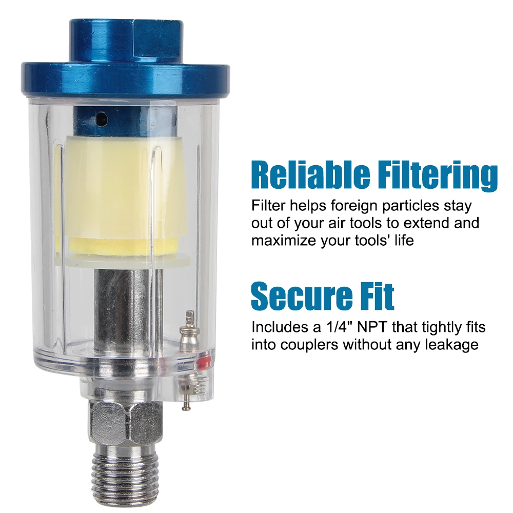 Spray Gun Air Regulator Gauge Pneumatic Tools For Airbrush 1/4\