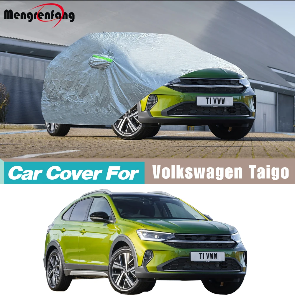 

Windproof Full Car Cover SUV Sun Anti-UV Rain Snow Scratch Resistant Cover Dustproof For VW Volkswagen Taigo Nivus 2020-2026