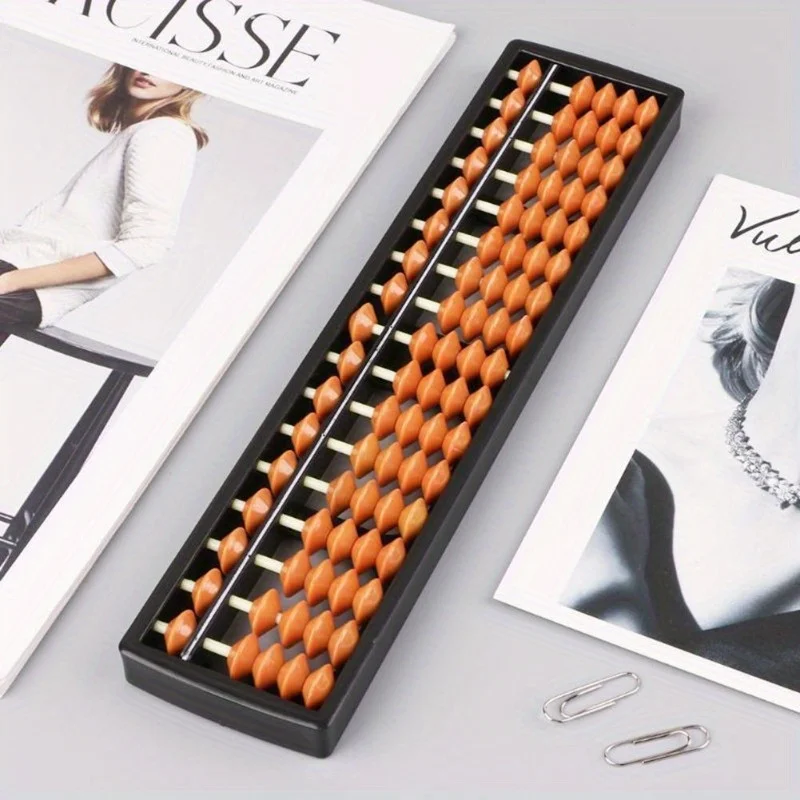 17 Digits Abacus Soroban Beads Column Traditional Math Learning Tool for Kids School Education