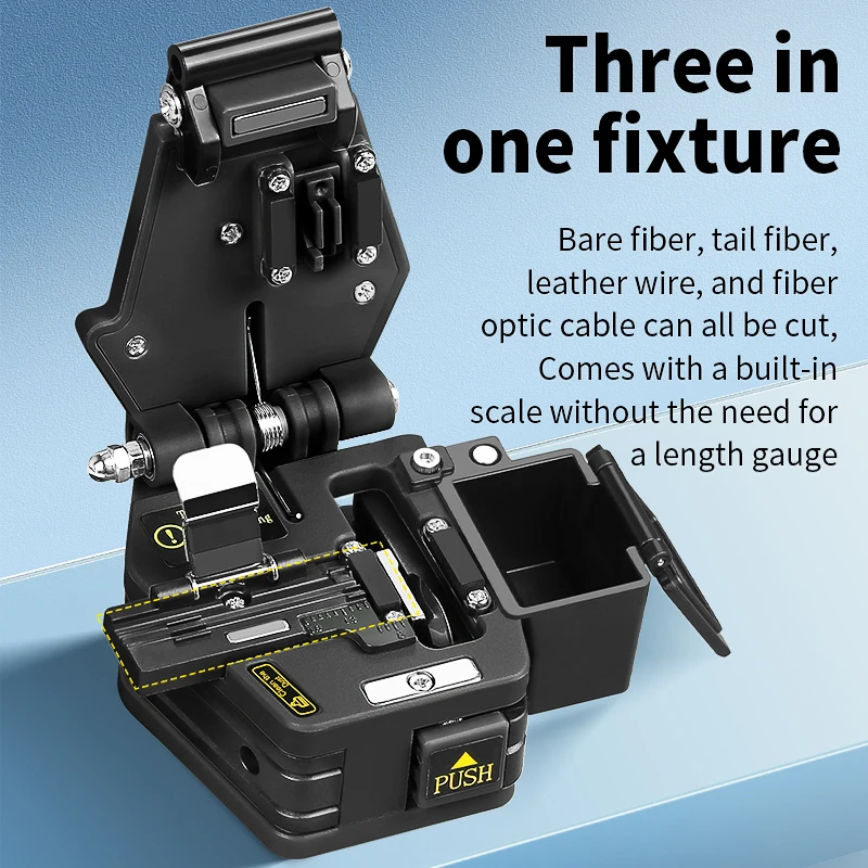 COMPTYCO AUA-60C Fiber Cleaver FTTH Optical Fiber Cable Cold Connection/Fusion Splicing Fiber Cutting Tool Fiber Optic Cutter