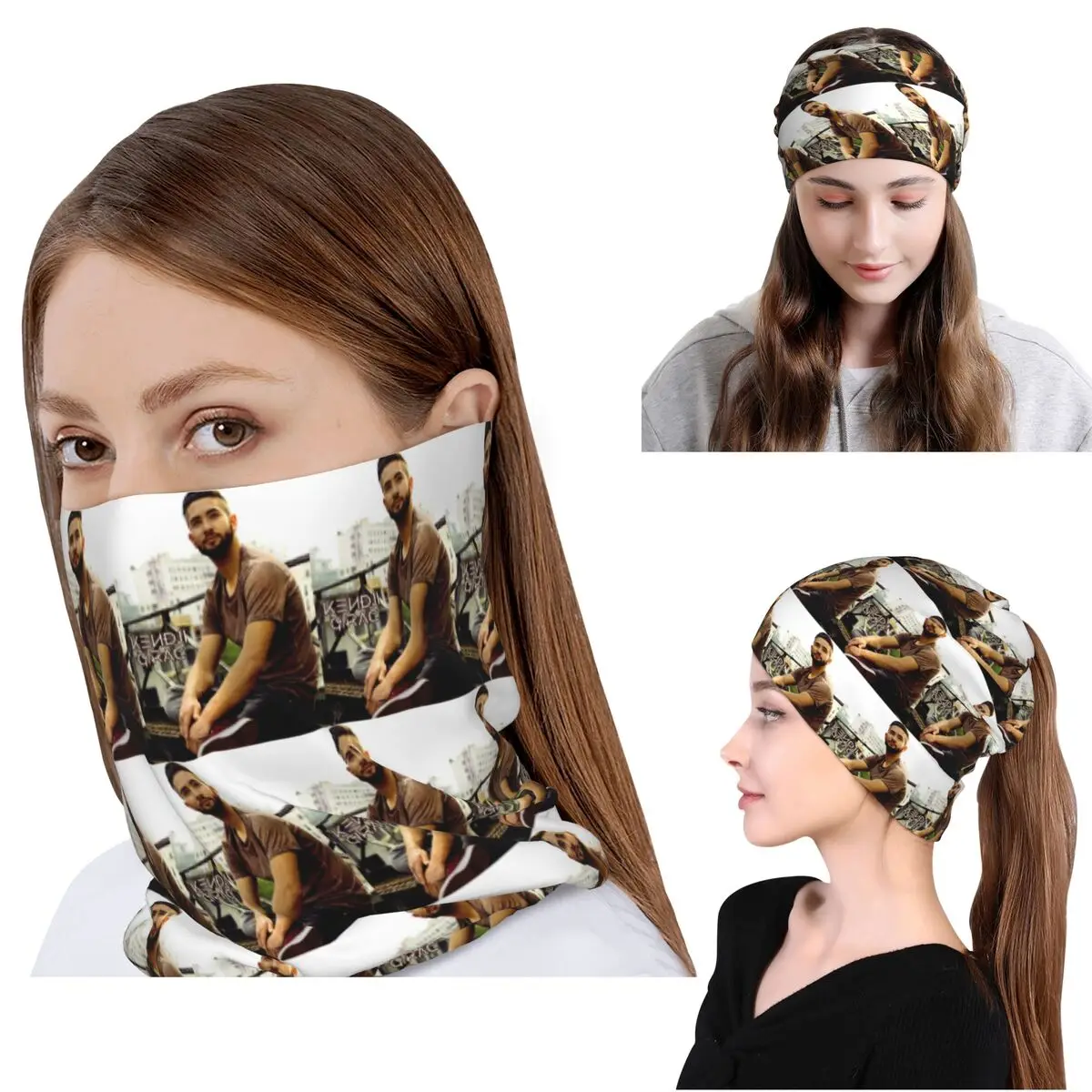 

Kendji Girac Gitano Bandana Neck Cover Mask Scarf Multifunction Headwear Beanies Hat for Men Women Adult Winter