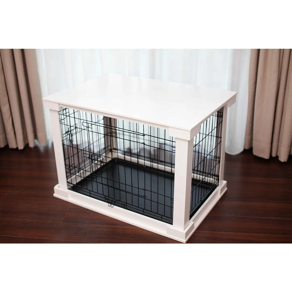 White Dog Cage With Crate Cover House for Dogs Dog Kennel Medium Freight Free Pet Supplies Products Home Garden Freight free