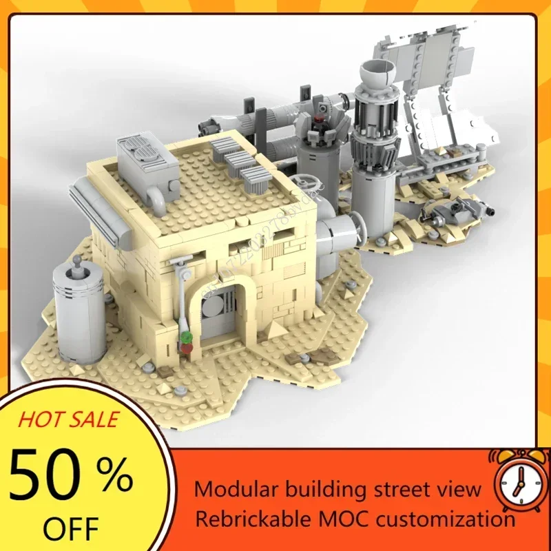 760PCS MOC Space Battle Space Yunkyard of Tatooine Desert City Model Building Blocks Technology Brick Creative Assembly Toy Gift