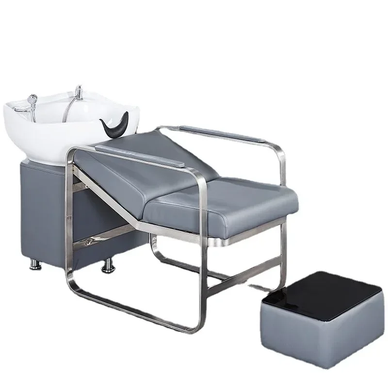 

Advanced shower head, shampoo chair, hair massage, portable luxury shampoo chair, sink, minimalist salon furniture