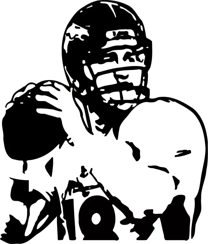 Peyton Manning Broncos Denver  footballer  football soccer  player self-adhesive  removable Wall Sticker Art  Decal   Decor