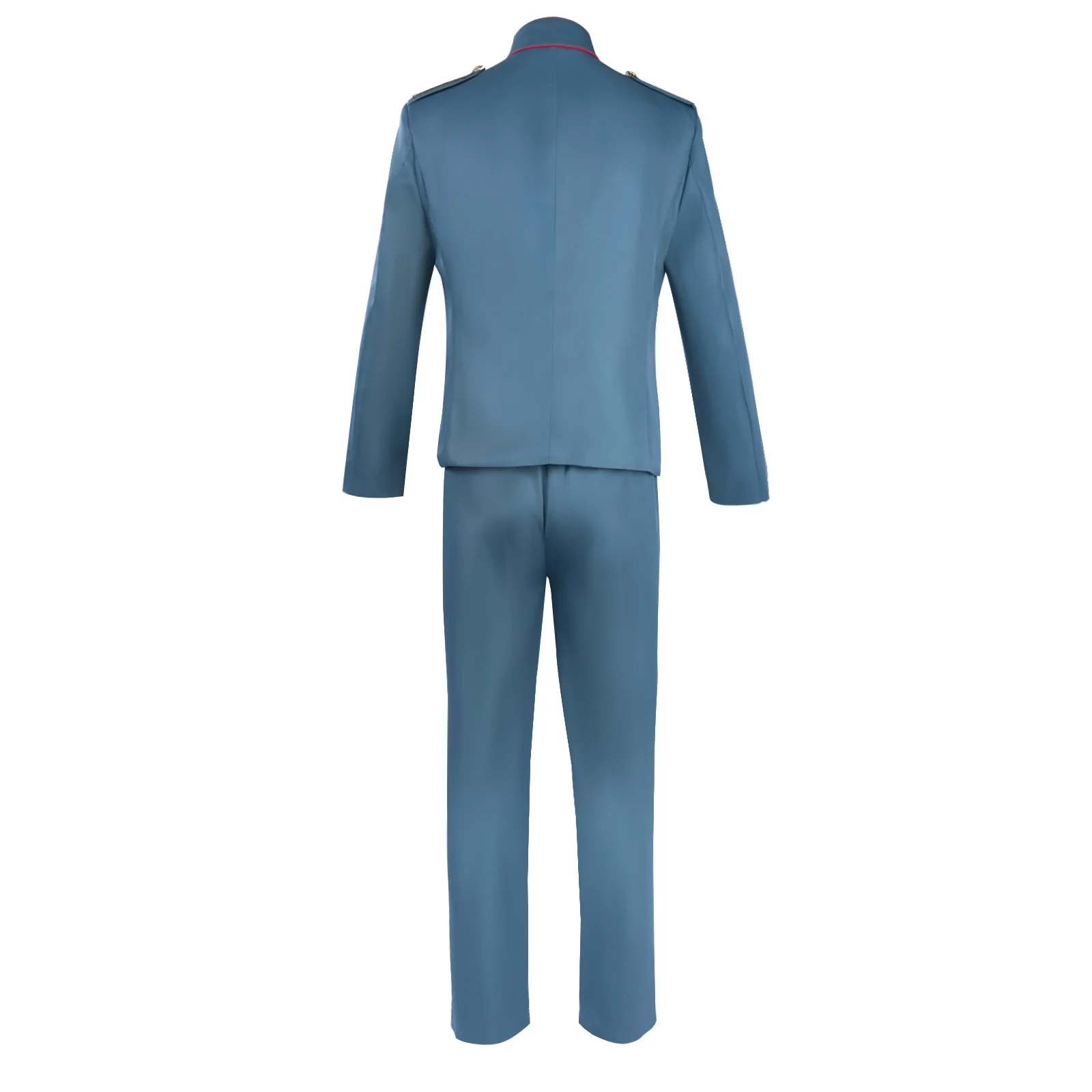 EASON 5-Costume de Cosplay du Dessin Animé The Worlds Treks, Étrange, Capitaine Brochet, Veste Bleue, Pantalon, Ensemble d'Uniformes de Colonel Supérieur, Tenue d'Halloween