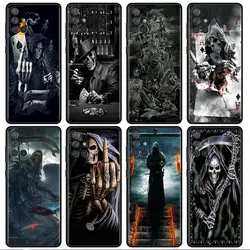 Etui Grim Reaper Skull Case dla Samsung Galaxy A54 A52 A14 5G A53 A12 A13 A71 A23 A34 A33 A21s Pokrowiec na telefon