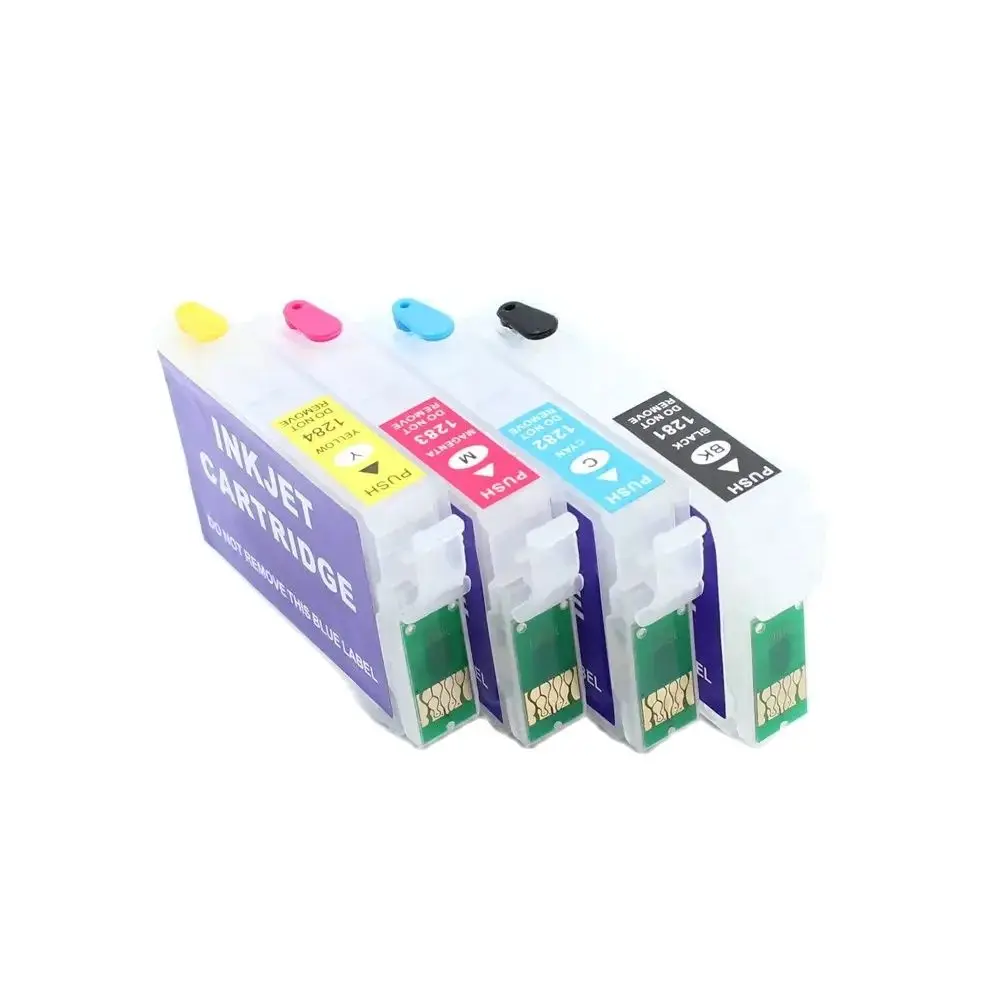 T1281-T1284 Refillable Ink Cartridge For Epson S22 SX125 SX130 SX235W SX420W SX440W SX430W SX425W SX435W SX438 SX445W BX305F