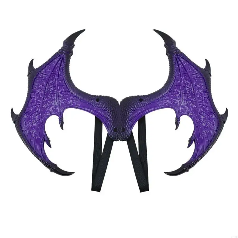 H58E Dragon Costume for Kids, Dragon Wing Tail Mask Zestaw Halloween Dinosaur Cosplay