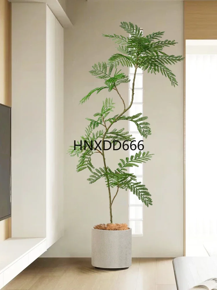 Jacaranda simulated green plant floor-to-ceiling potted plant bionic plant ornament