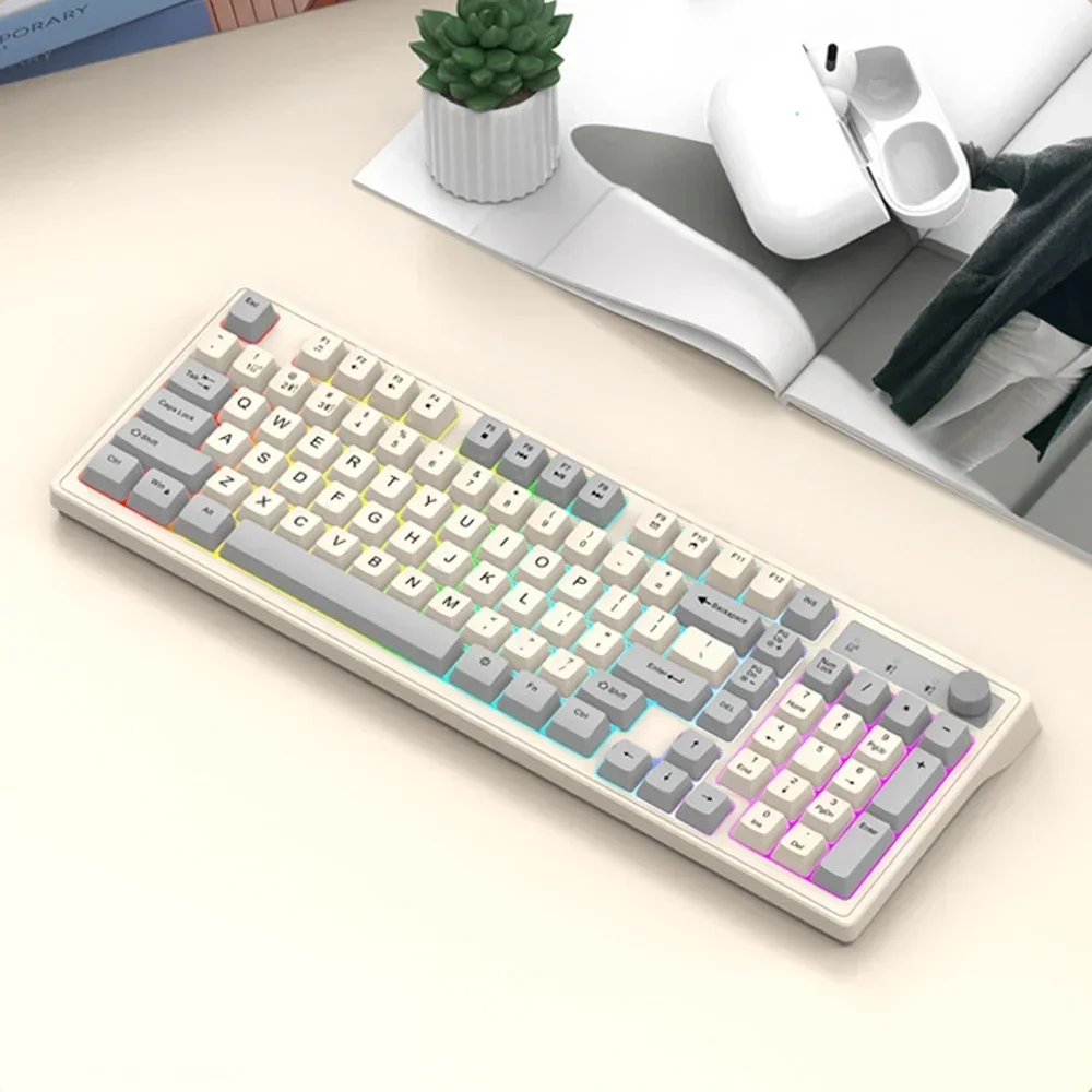 Viper K98 Game Mechanical Keyboard Wireless 2.4G Dual-mode E-sports Connection98-key Customized Products For Gaming Accessories