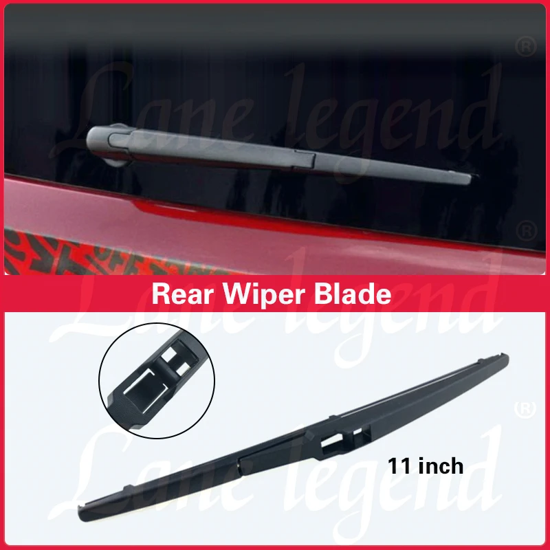 Car Rear Window Windshield Wiper Blade, Tailgate Clean, Rain Brush, Fit para Kia Soul, 2009, 2010, 2011, 2012, 2013, 11"