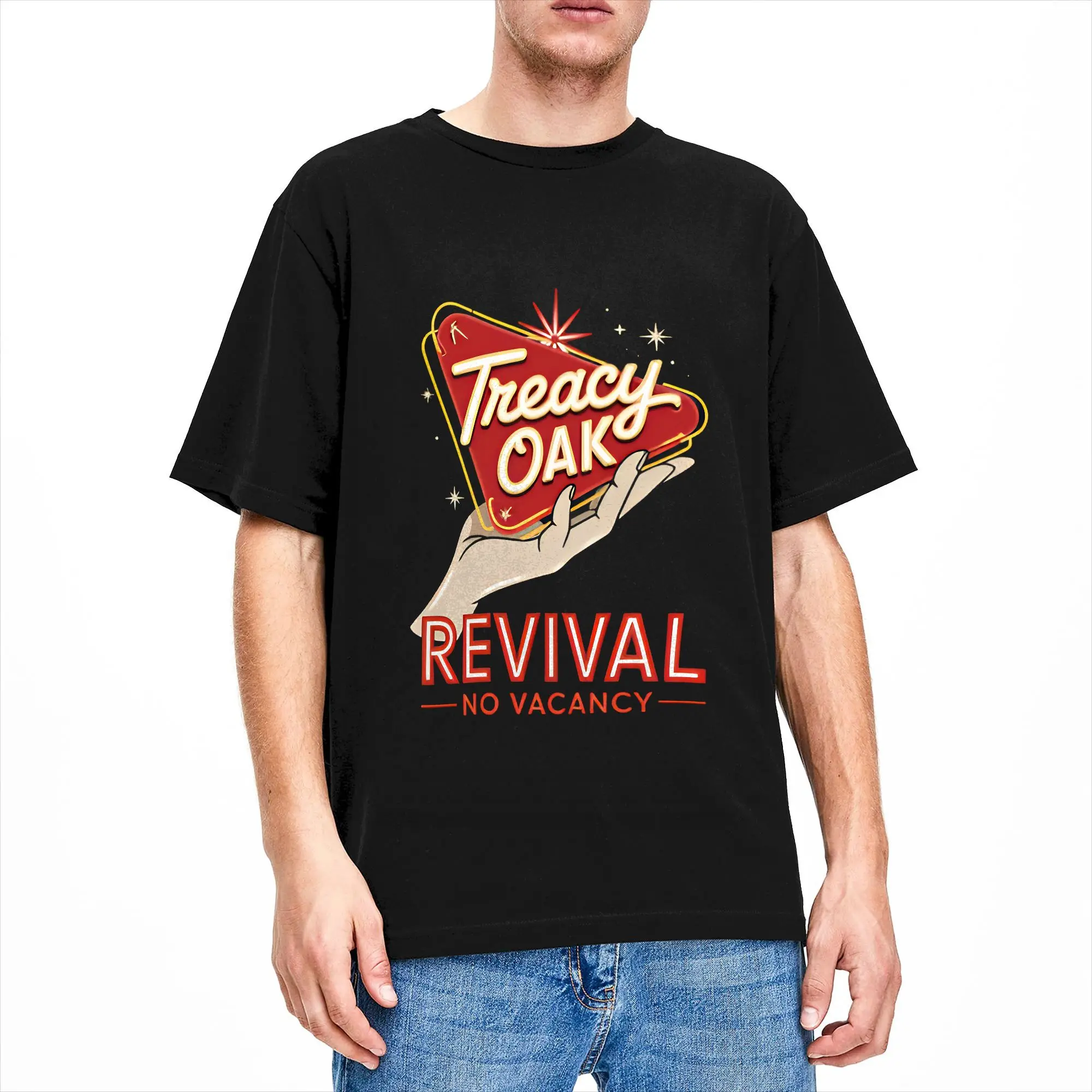 Men's Country Music Band Treaty Oak Revival T Shirt  100% Cotton Clothes Vintage Short Sleeve Crewneck Tees 6XL T-Shirts