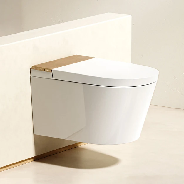 Smart ToiletModern Fashion Hanging Wc Intelligent Toilet Commode Automatic Flush Bidet Toilet Wall Mounted Smart Toilet For Hote