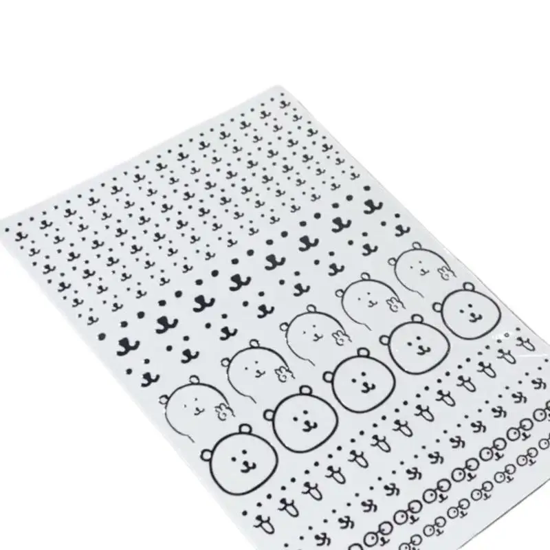 Simpatico orso cartone animato adesivo piatto decorazione adesivo tazza d'acqua decorazione computer può essere utilizzata per attaccare la scatola di immagazzinaggio dei mobili