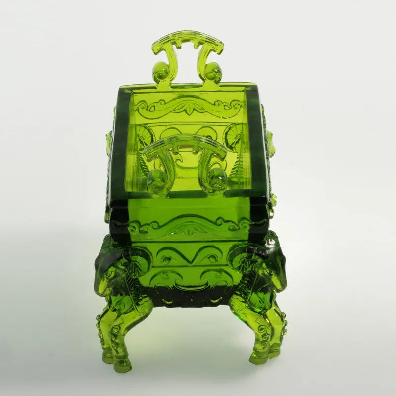 Ancient glazed incense burner famous all over the world glazed tripod handicraft art decoration