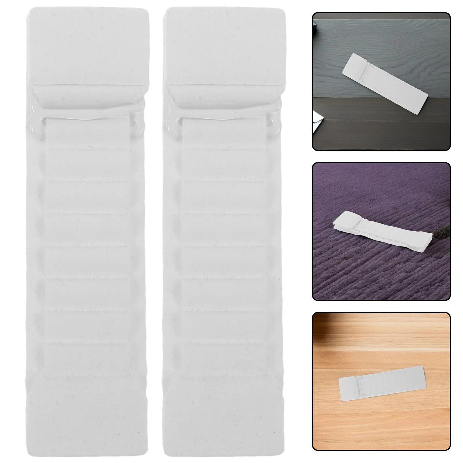 

6Pcs Bra Extension Buckle White 8-Hole Adjustable Strap Extender for Sports Bras Swimsuit Back Elastic Bra Strap Clips