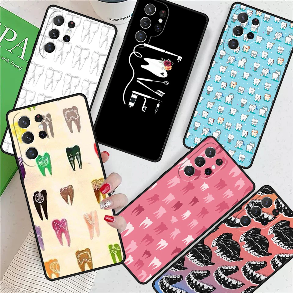 Dentist Tooth Dental Hygienist For Samsung Galaxy S24 Ultra S21 S22 S8 S9 S10E Note 10 20 Plus FE S23 Phone case Cover Coque