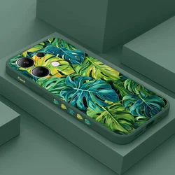 Monstera Deliciosa Phone Case For Xiaomi Redmi Note 14 13 12 12S 11 11S 10 10S 9 9S Pro Plus 4G 5G Liquid Silicone Cover