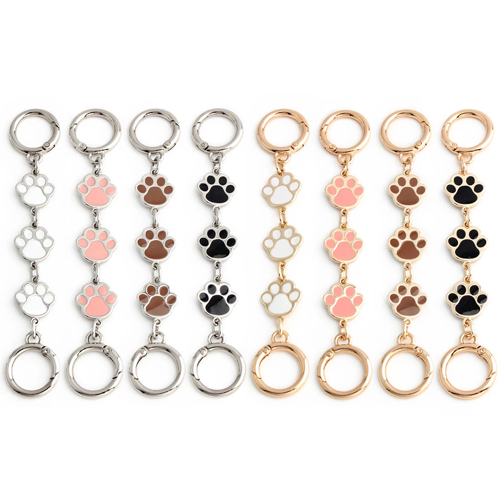 1/2/5 قطعة الحب الكلب باو شكل حقيبة الديكور تمديد حقيبة يد بسلاسل حزام الكتف محفظة استبدال DIY إكسسوارات الأجزاء الداخلية للكمبيوتر