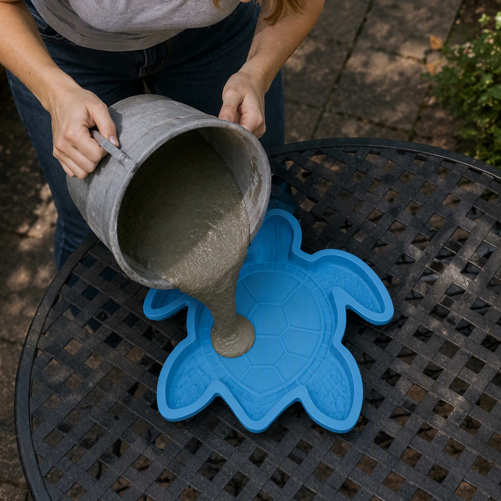Ocean Theme Reusable Silicone Concrete Stepping Stone Garden Pathway Cement Plaster Resin DIY Decor