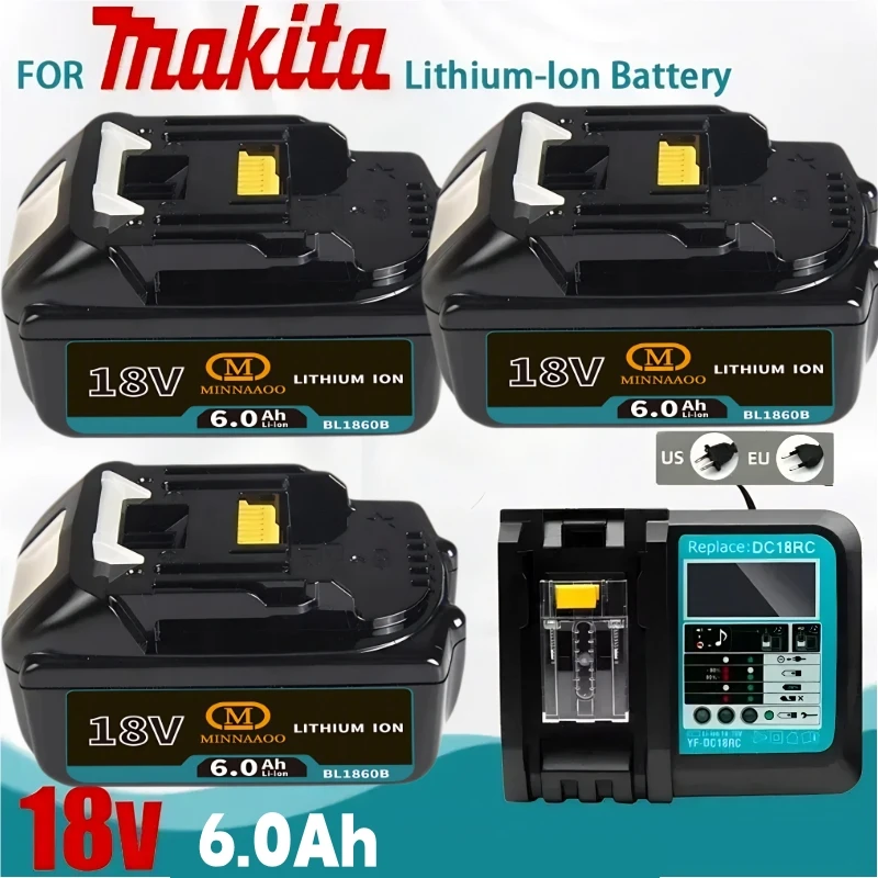 

Genuine For Makita 18V Battery BL1850b BL1860 BL1830 Genuine LXT400 Power Tool Replacement with Enhanced Cycle Life