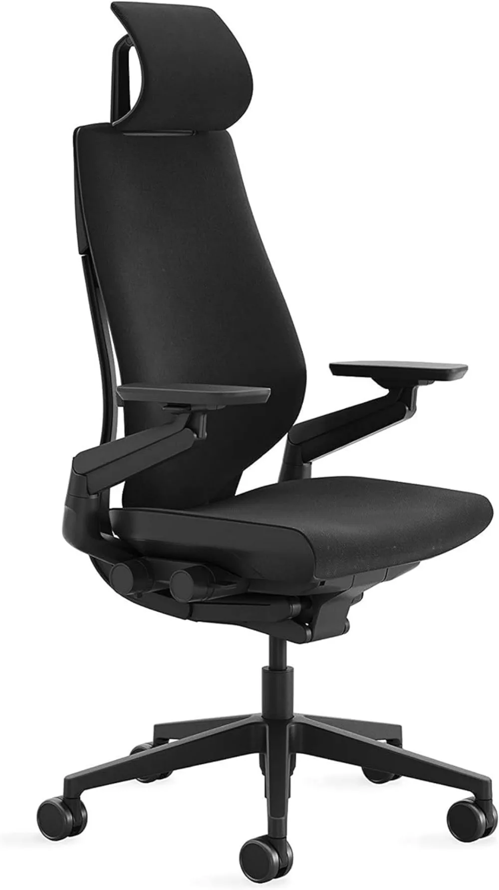 

Gesture Office Chair with Head Rest - Ergonomic Work Chair with Wheels for Carpet Comfortable Office Chair Intuitive-to-Adjust