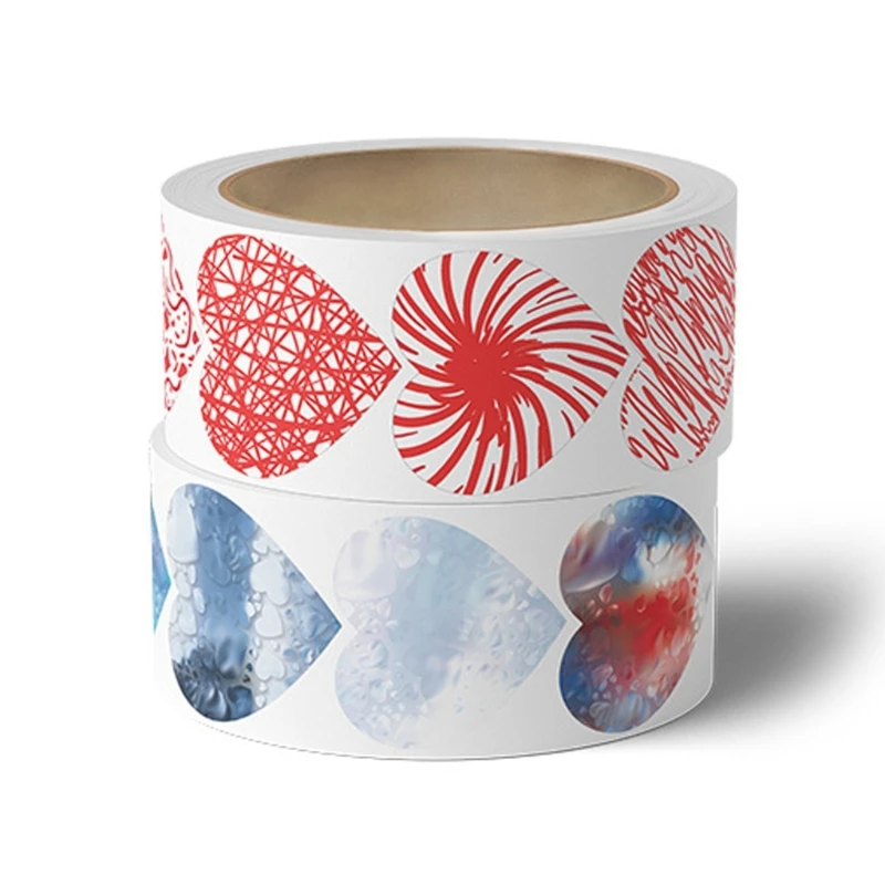 Наклейка на День Святого Валентина, наклейка в виде сердца, самоклеящаяся декоративная наклейка