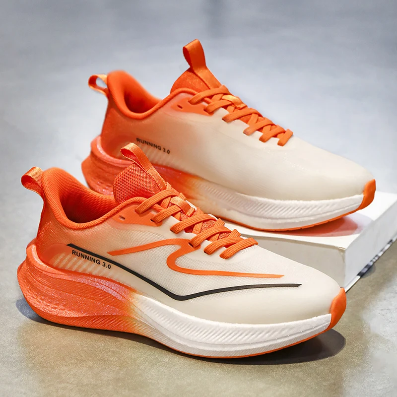 

Running Shoes Women Thick-soled Breathable Anti-slip Casual Shoes Men Lightweight Comfortable Soft Lace-up Sports Shoes Men