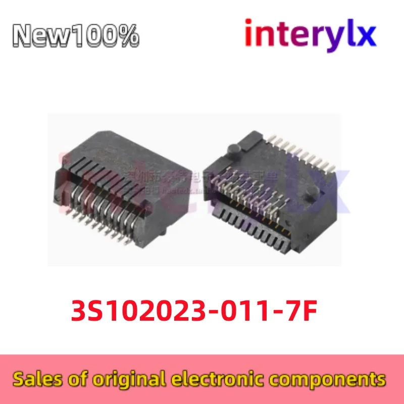 2Pcs/Lot Original 3S102023-011-7F Imported patch spacing 0.8MM SFP connector 20POS fiber optic mother seat